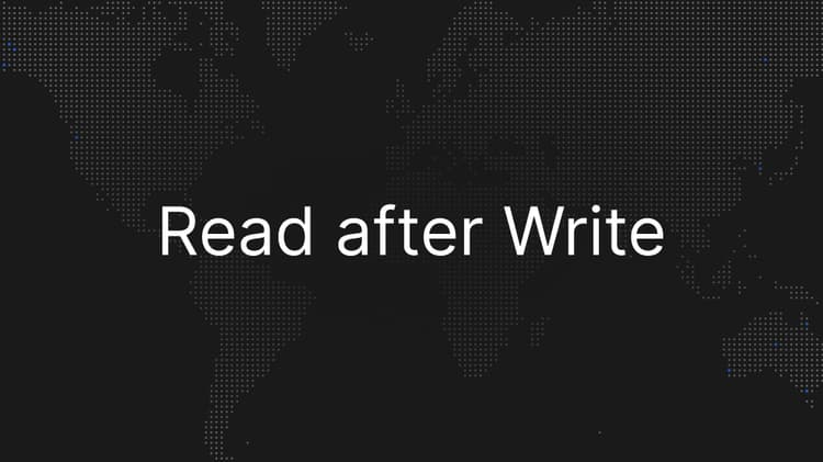 Solving read-after-write consistency with replicas