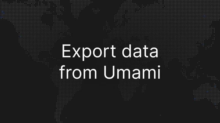 How to Export Data from Umami Analytics